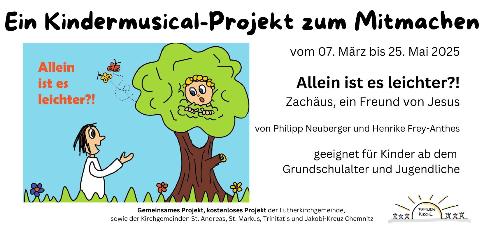 Kindermusical-Projekt zum Mitmachen – Infos und Anmeldung